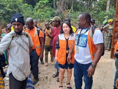 World Vision International Visits Water Project Sites in Kono District-